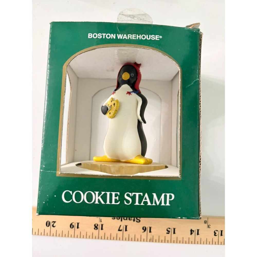 Boston Warehouse Penguin Cookie stamp NIB